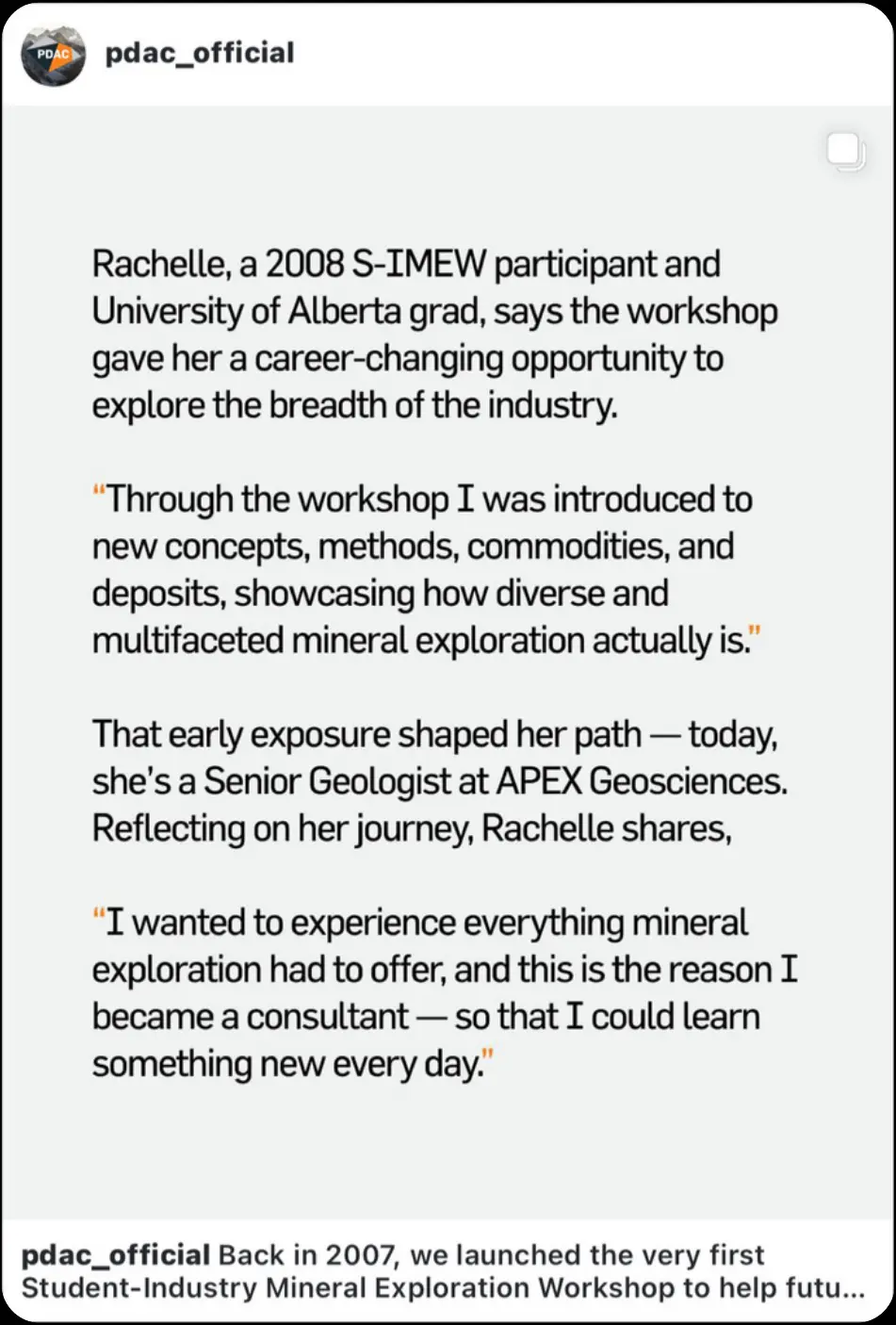 S-IMEW alumni career story post